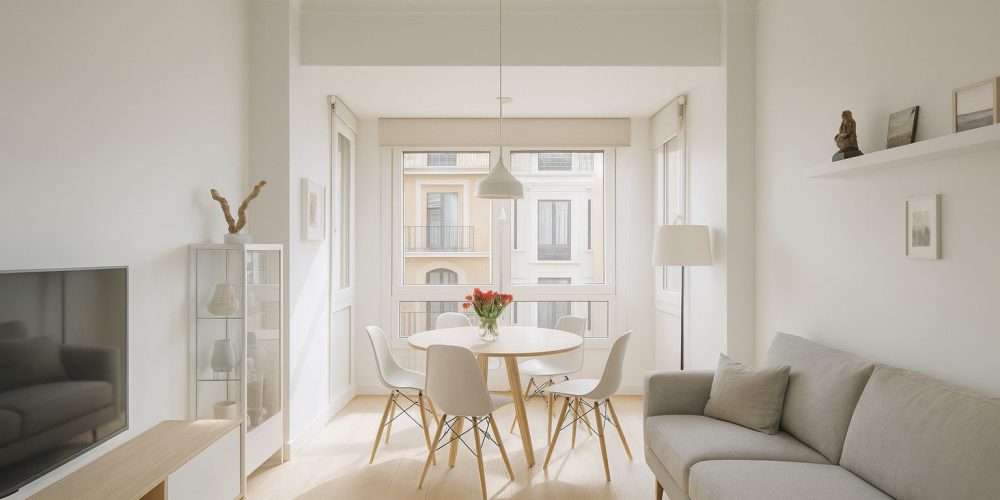 Estilo escandinavo en apartamento moderno